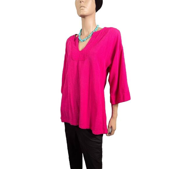 New Hero Pink Native American Shirt Cotton Large - Picture 5 of 9